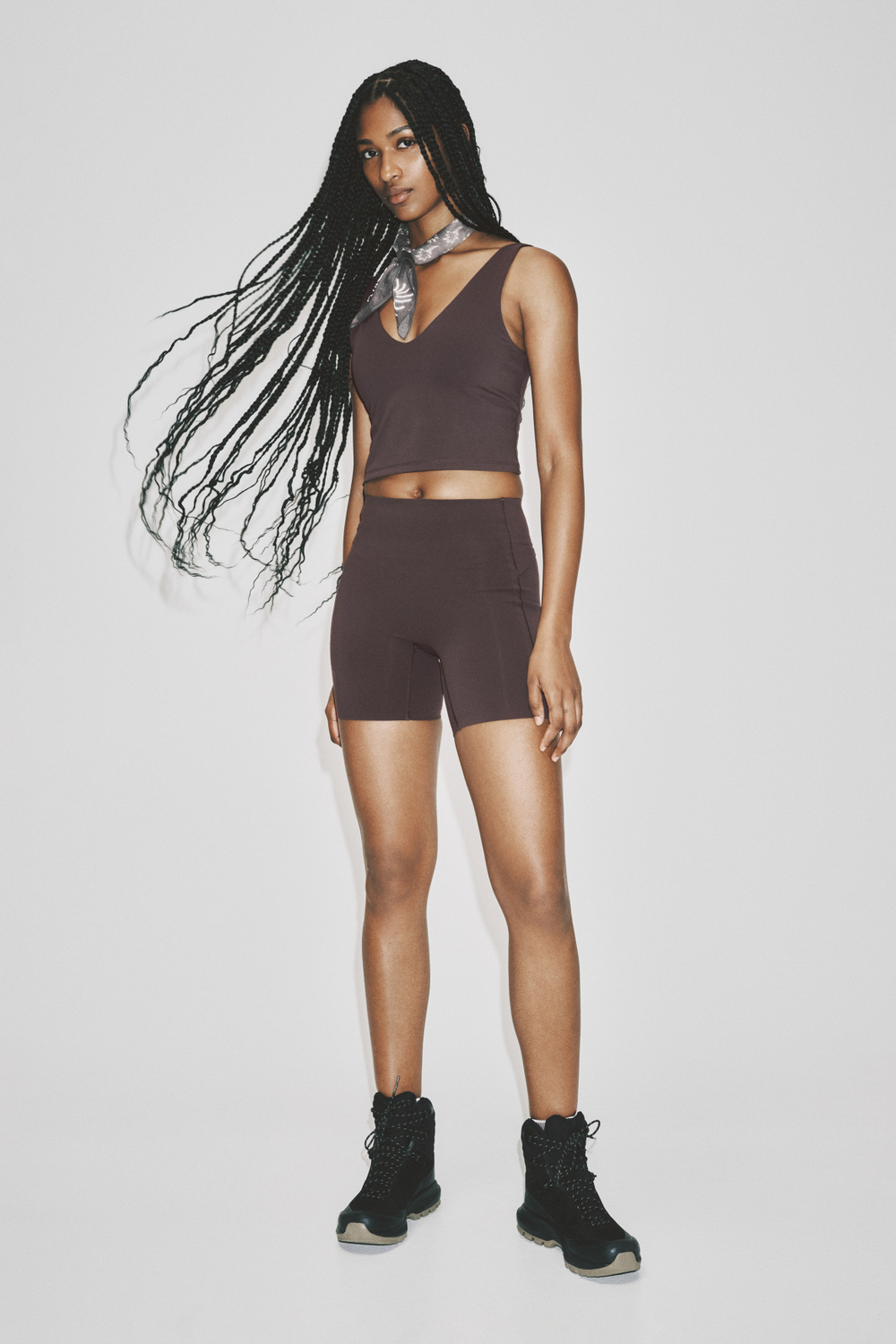 Короткие спортивные легинсы SculptMove™ — Чёрный — H&M 1341917