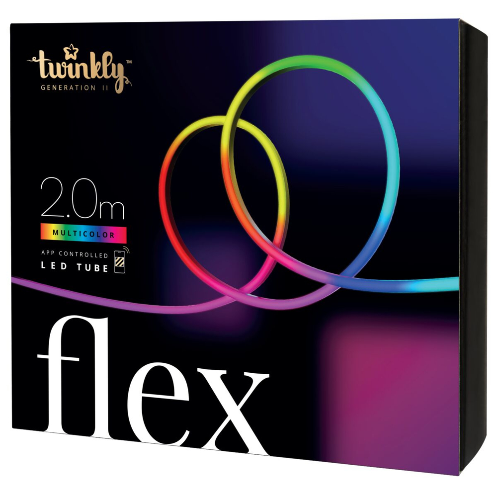 Светодиодная лента Twinkly Flex 200 RGB LED 2 м IP20 Wi-Fi Bluetooth White