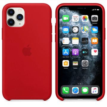 Чехол Silicone Case для Apple iPhone 11 Pro Max Case Red