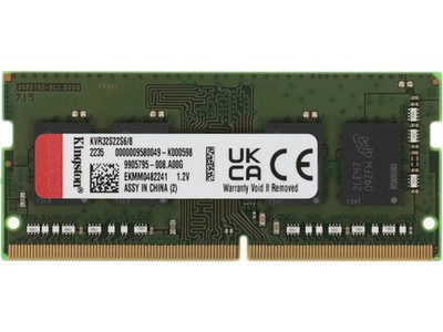 Оперативная память Kingston Value KVR32S22S6/8, DDR4 1х 8ГБ 3200 МГц, SODIMM, RTL