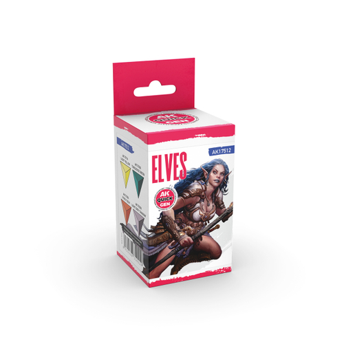 Набор акриловых красок AK Interactive - Elves - QUICK GEN Set