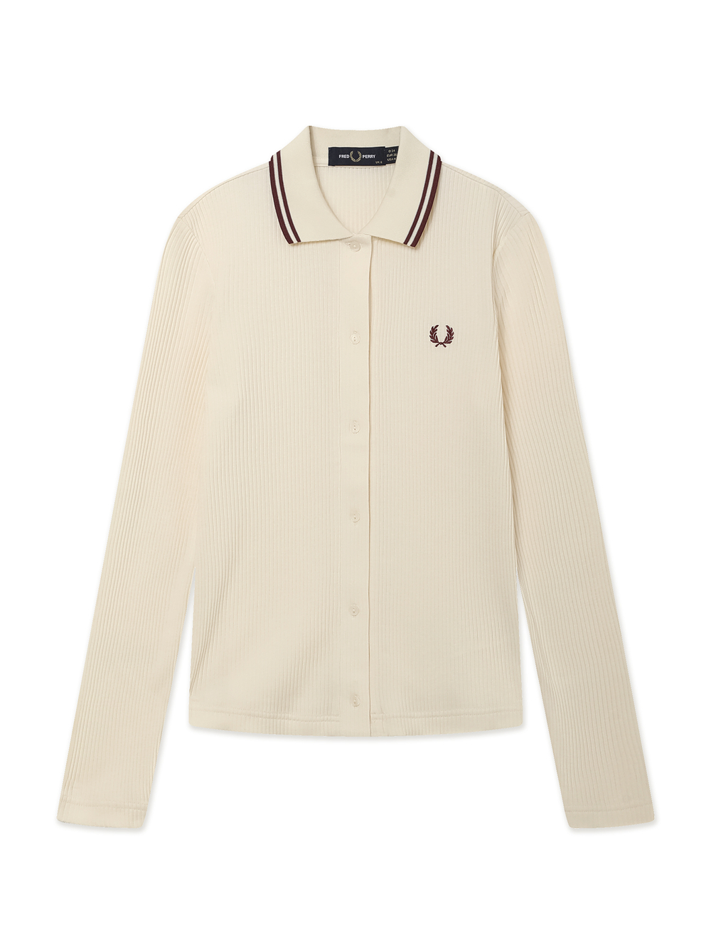 Женская Рубашка Button-through Rib Polo