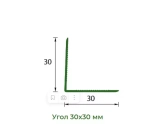 Угол пластиковый Деконика 011 Светло Бежевый, 30х30х2700 мм