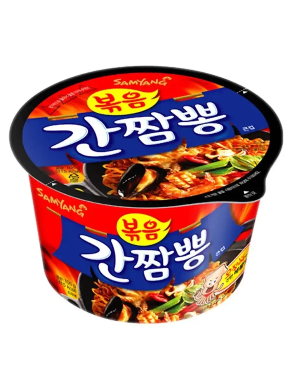 Samyang Gancampong с овощами и морепродуктами