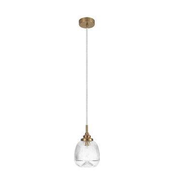 Подвес 1*Е14 8439/1A латунь/прозрачный DEA Lumion