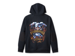 Толстовка Men's Loaded with Horsepower Raglan Hoodie Black Harley-Davidson