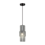 5016/1 MODERN ODL23 405 черный/дымчатый металл/стекло Подвес E14 1*40W PIMPA