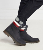 Кожаные трапперы corporate hilfiger nubuck Tommy Hilfiger - темно-синий(FM0FM04801)