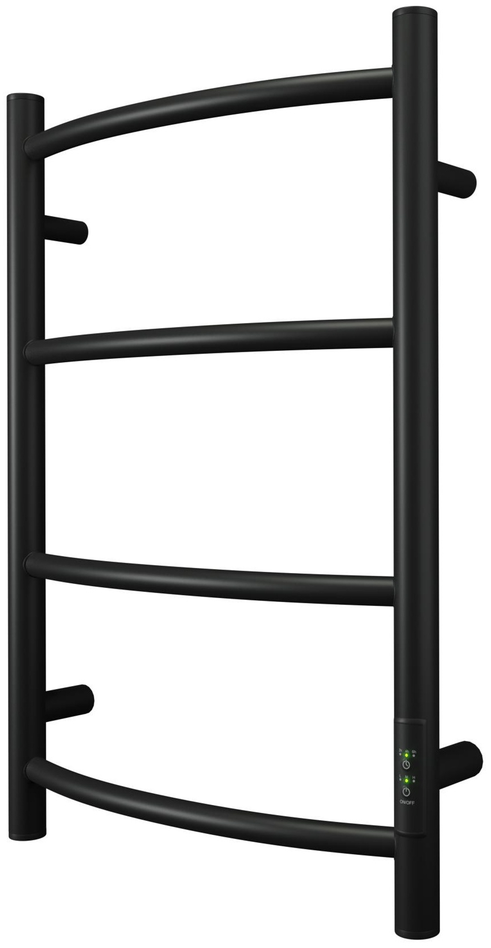 Полотенцесушитель электрический Point Афина PN04846B П4 400x600 диммер справа, черный