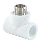 Тройник PP-R комбинированный белый Дн 25х3/4" НР PRO VALFEX 10128025-PRO