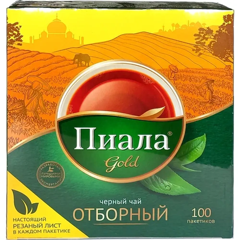 Чай черный Пиала Gold Отборный пакет-й 180г