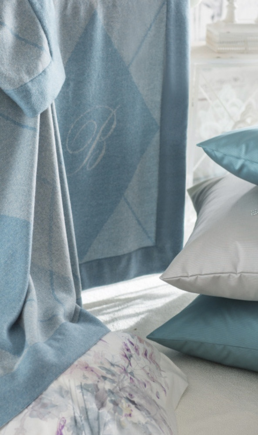 Плед 140х190 Blumarine Lana Blu Laguna синий