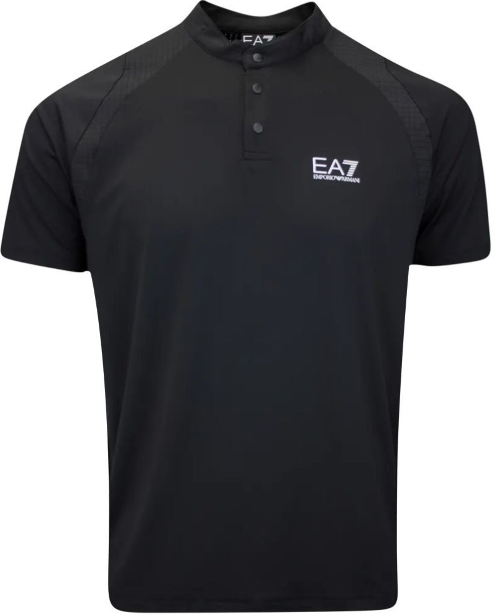 Мужское теннисное поло EA7 Man Jersey - черный