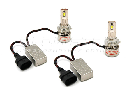 Aozoom P10 HB3/HB4 (9005/9006/9012) с вентилятором 12V 55W 3500Lm (комплект, 2шт)