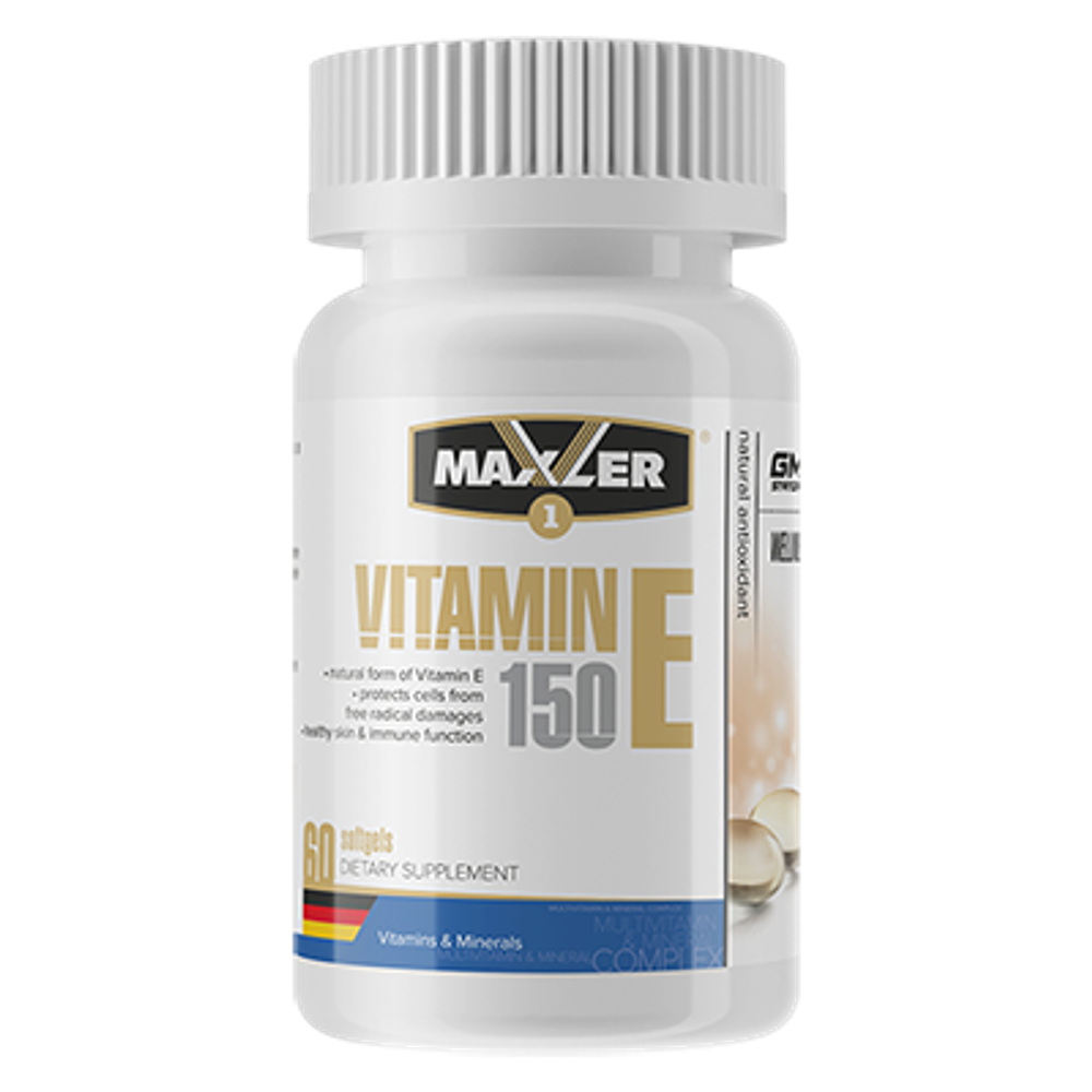 Maxler Vitamin E Natural form 150 мг 60 гелевых капсул