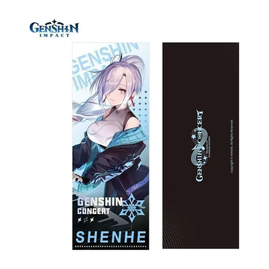 Памятный билет 2022 Online Concert Lazer Cut Commemorative Ticket Shenhe — Genshin Impact — повтор основного фото