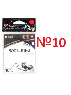 Крючок KOI "SODE-RING", размер 10 (INT)/6 (AS)