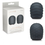 Набор из 2 силиконовых текстурированных насадок для вибратора Le Wand LW-018