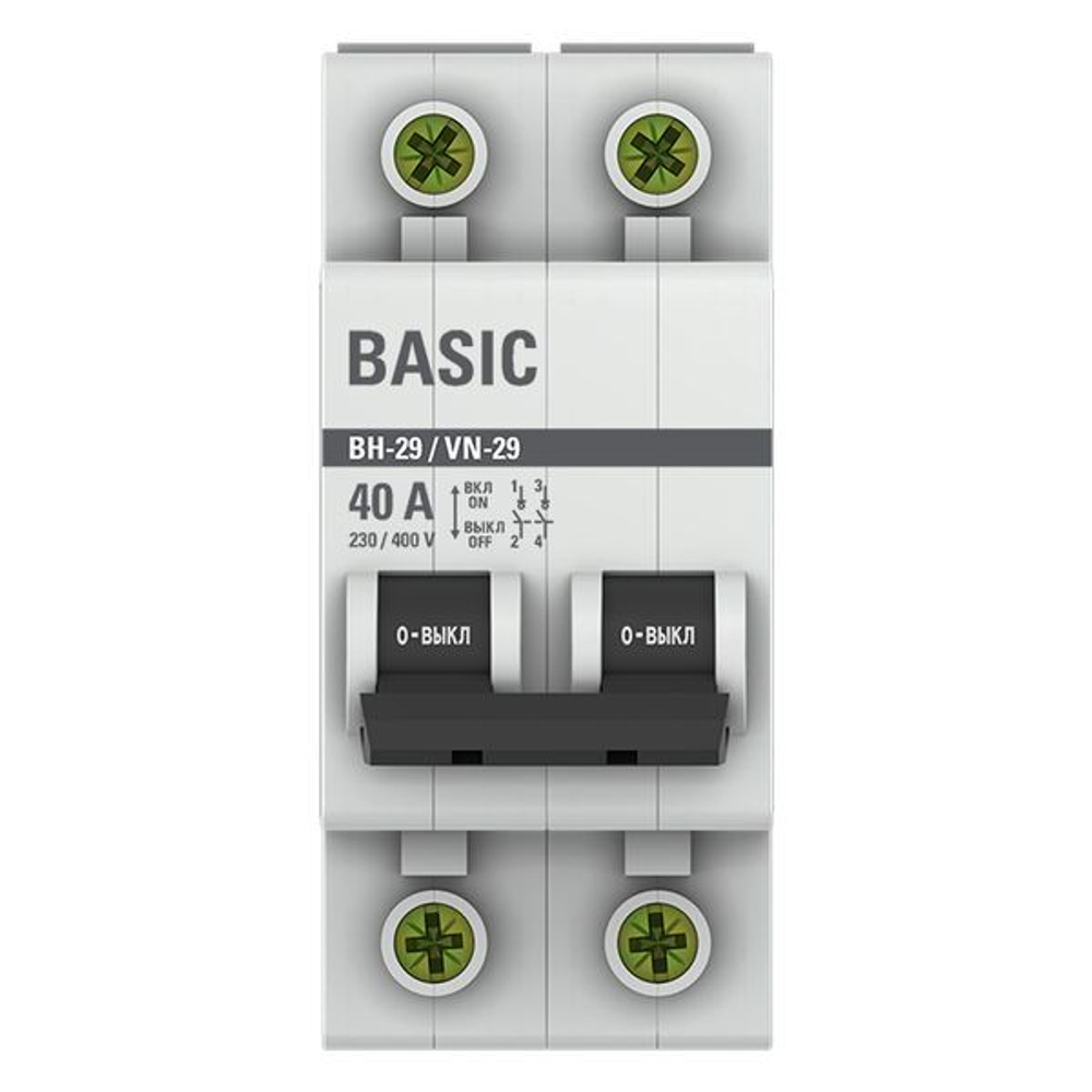Выключатель нагрузки 2P 40А ВН-29 Basic