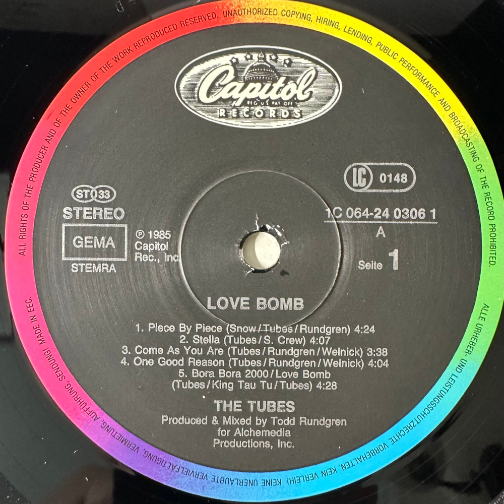 Tubes ‎– Love Bomb (Европа 1981г.)
