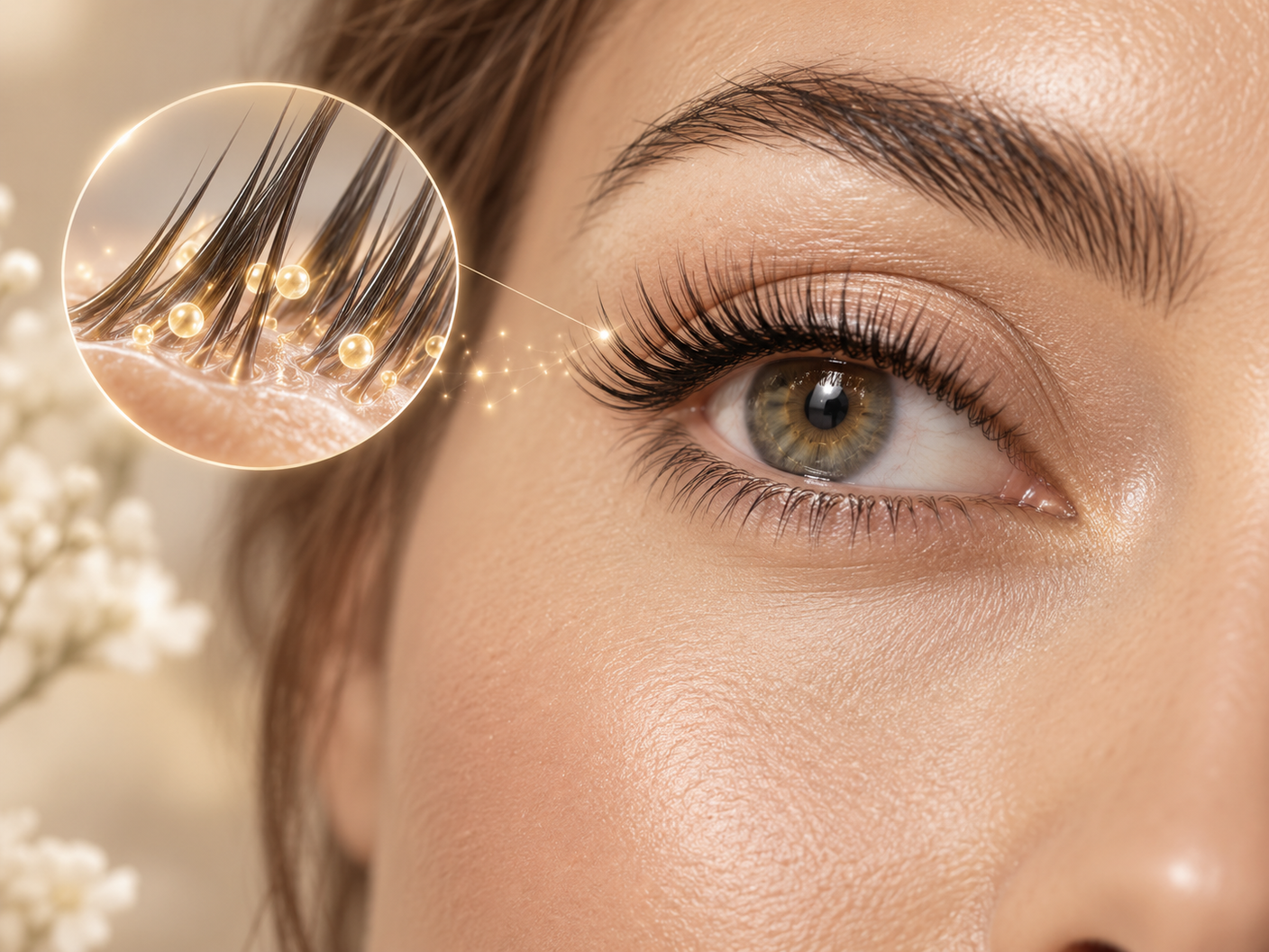 Myristoyl Pentapeptide-17 для ресниц: как пептид влияет на их густоту и толщину