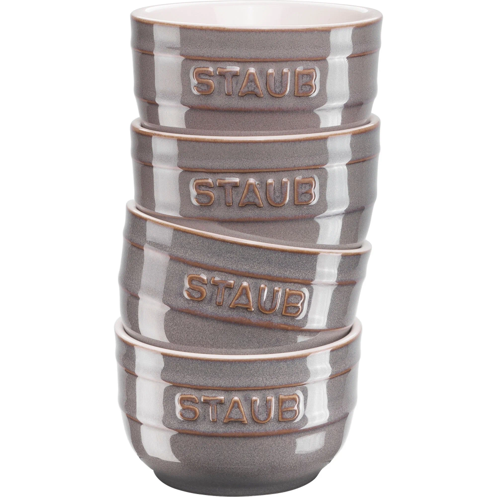 STAUB Набор из 4 антикварных графитовых формочек диаметром 9 см. 40508-156-0
