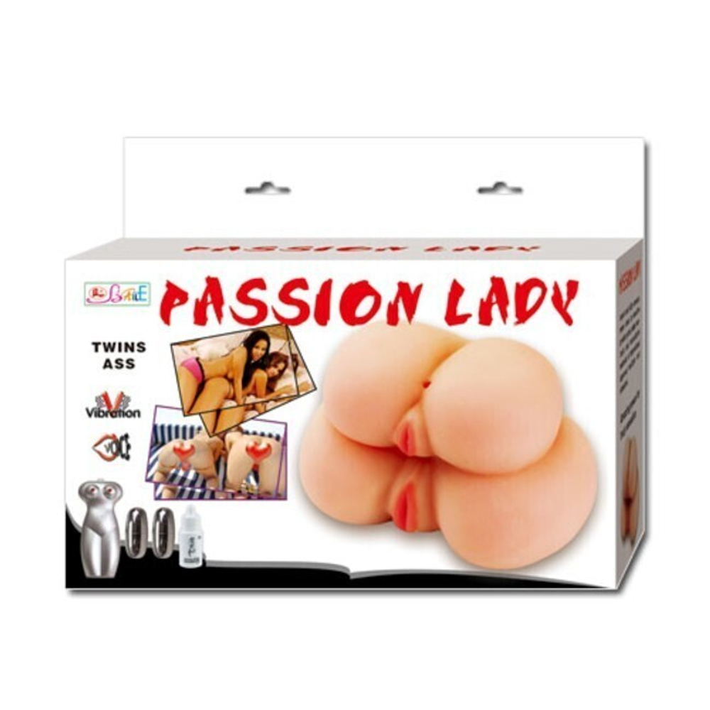 Две женские попки Passion Lady (вибрация, голос) (Цвет: телесный)