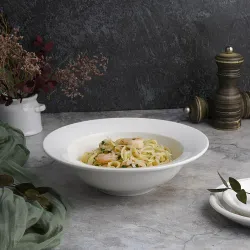 Тарелка глубокая 500 мл d 21 см h6,5 см белая фарфор P.L. Proff Cuisine [4]