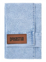 Полотенце махровое DeNASTIA 450gsm 40x60, хлопок, голубой (Джинс эффект)