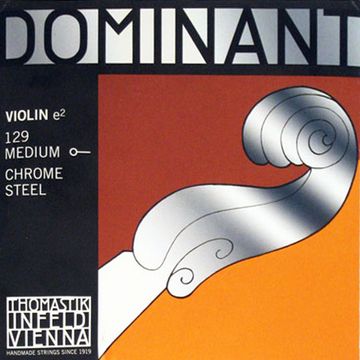 Одиночная струна Е/Ми для скрипки THOMASTIK Dominant 129