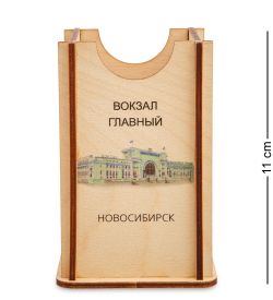 Народные промыслы МТ- 009/05 Карандашница «Новосибирск-Вокзал»