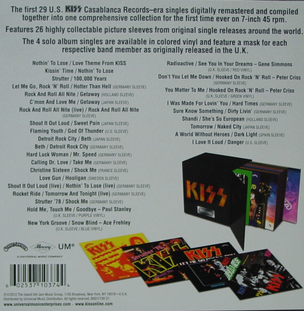 Kiss / The Casablanca Singles 1974-1982 (Limited Edition)(Coloured Vinyl)(29x7"Vinyl Single)