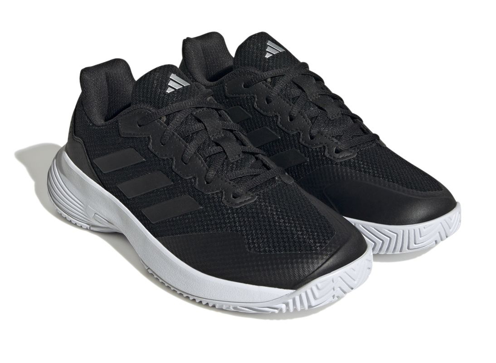 Женские теннисные кроссовки Adidas GameCourt 2 W - core black/core black/silver metallic