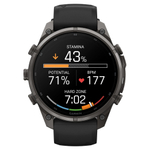 Garmin Fenix 9 Pro — 47 мм AMOLED Carbon Gray DLC Titanium Black / Pebble Gray