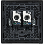FORTE&PIANO Розетка компьютерная двойная RJ45 кат.5E FP733M металл никель IEK