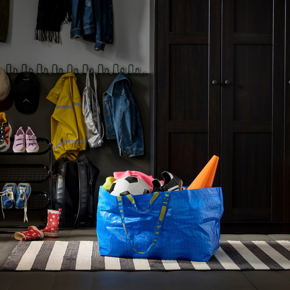 IKEA FRAKTA  (ИКЕА ФРАКТА)  -  Большая сумка - синяя 55x37x35 см/71 л