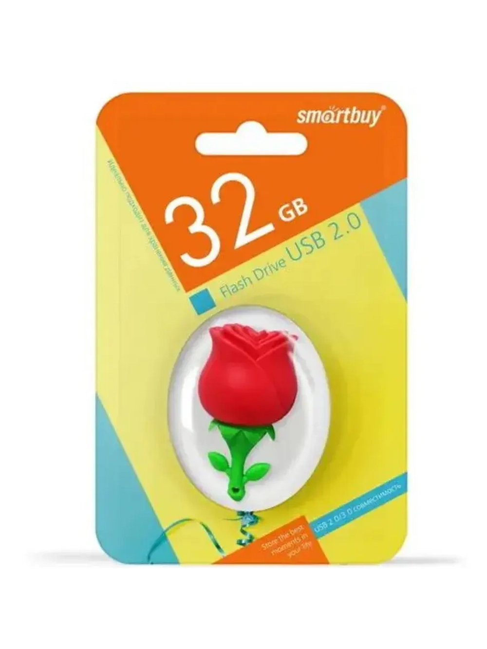 Память USB Flash 32 ГБ Wild Series Роза SB32GBRose RED