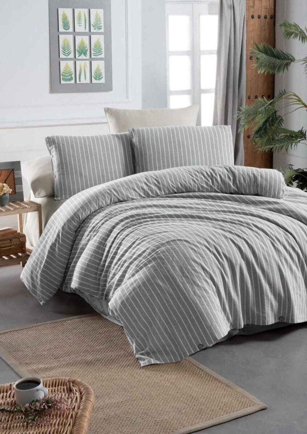 Постельное белье 2 спальное евро Arya home Yarn Dyed Alyssa