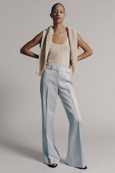 БРЮКИ КЛЕШ ИЗ СМЕСОВОГО ЛЬНА — ZW COLLECTION — ZARA