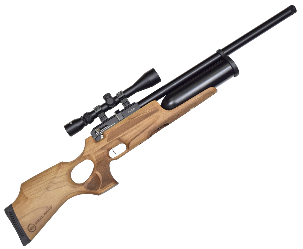 Винтовка пневматическая KRAL ARMS Puncher Maxi 3, Auto кал. 5,5мм орех (3 дж)