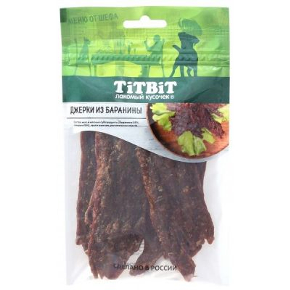 TITBIT Джерки из баранины для собак 0,07 кг