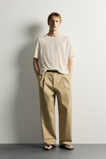 ФУТБОЛКА RELAXED FIT ИЗ 100% ЛЬНА — ZARA