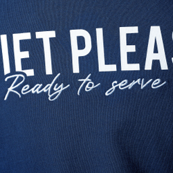 Мужское теннисное поло Quiet Please Ready To Serve T-Shirt Men - Blue