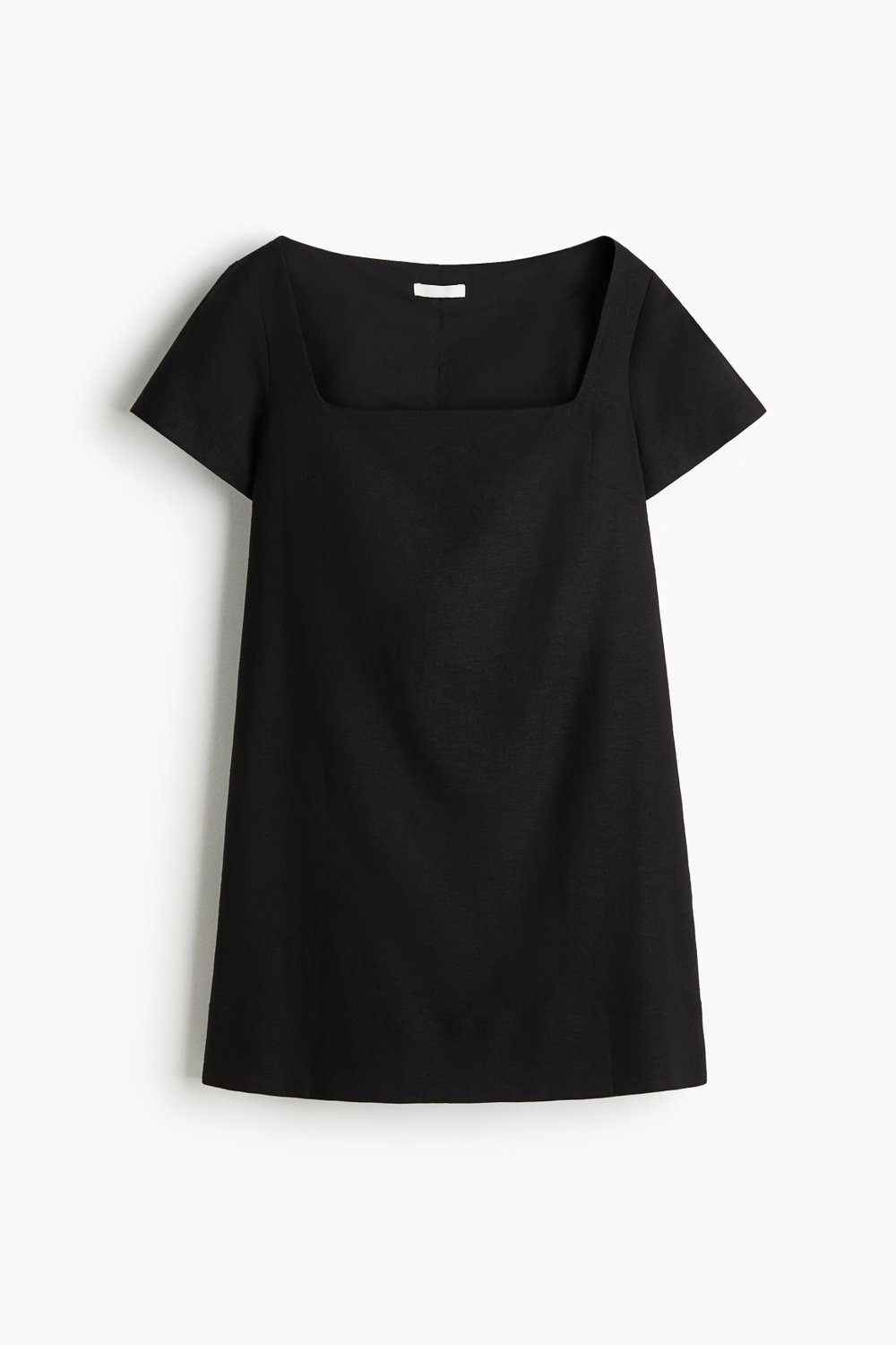Платье из смеси со льном — квадратный вырез - H&M