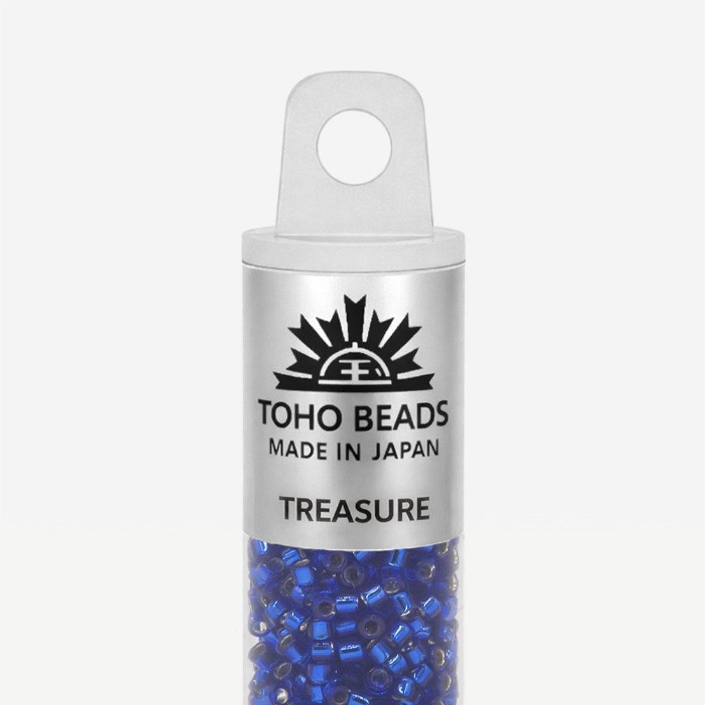 Японский бисер TOHO Treasure (№28), с внутренним серебрением, прозрачный