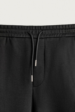 ZARA БРЮКИ BALLOON FIT С ЗАЩИПАМИ, ЧЕРНЫЙ