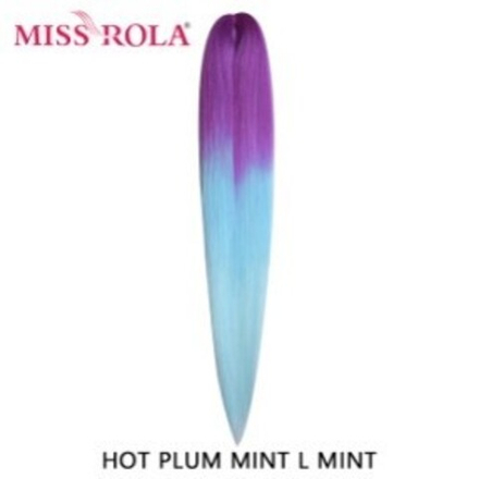 Канекалон M01 Easy Braid (искуственные волосы) 3 цветный Hot plum/mint/ light mint