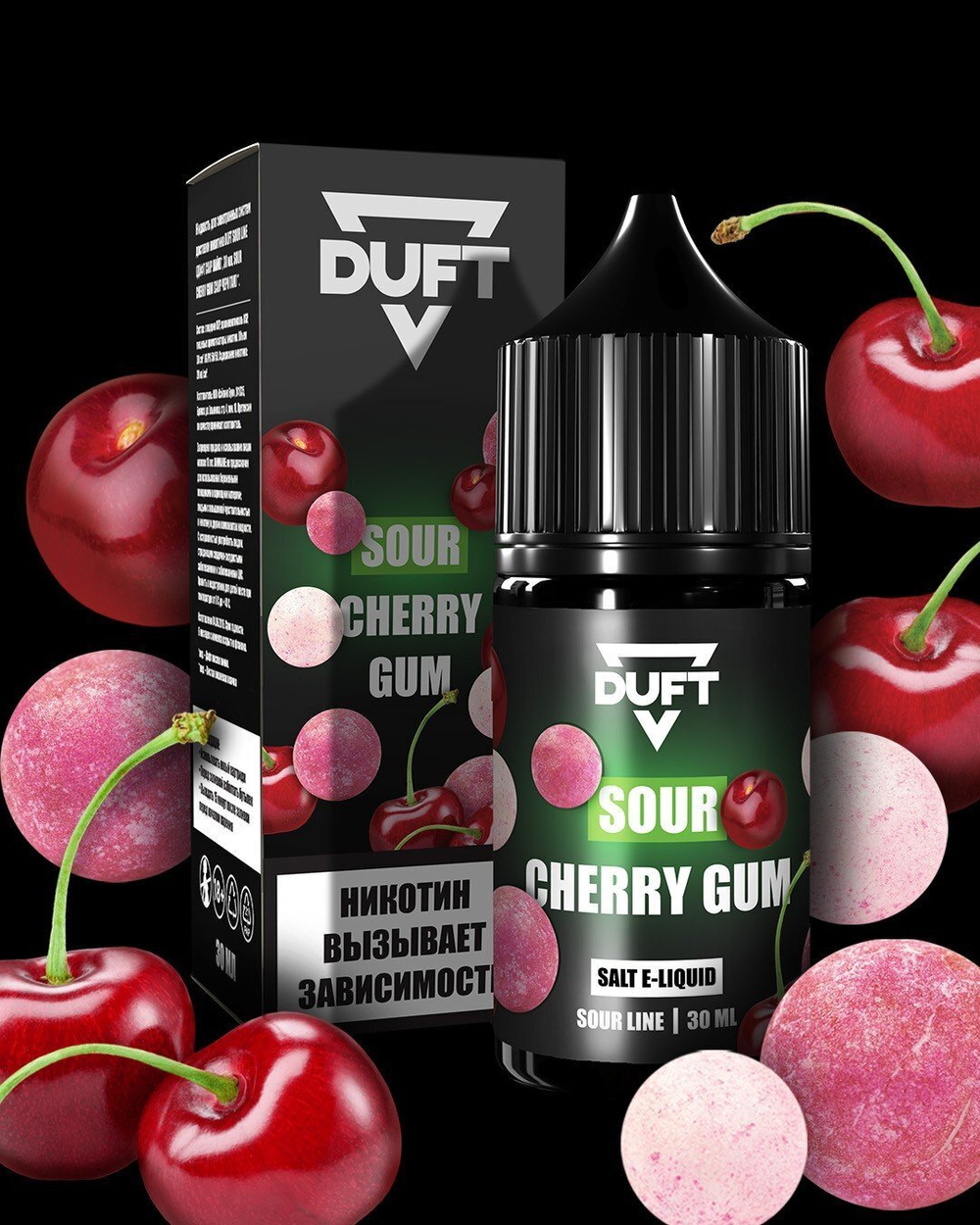 DUFT SOUR LINE - Cherry Gum (30ml, 2% nic)