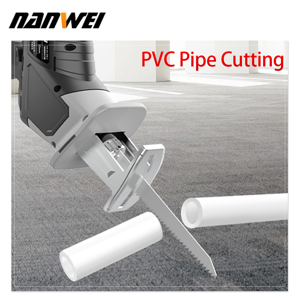Сабельная пила аккумуляторная Nanwei NW-RS5012-2, 20 В, 2Ah*2