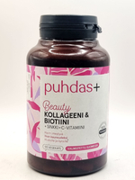 Коллаген Puhdas+ Beauty Коллаген+Биотин+цинк+витамин С, 120 Капсул (из Финляндии)